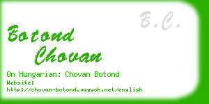 botond chovan business card
